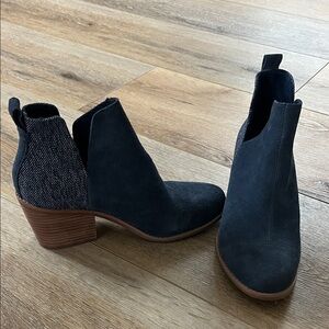 Toms Blue (denim colored) Ankle Booties